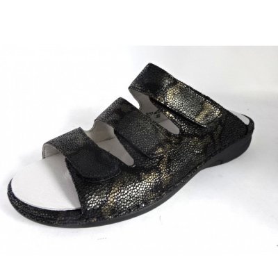 Waldläufer Pantolette in schwarz