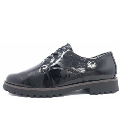 Waldläufer H-Elisa elegante Schnürer in 001 Schwarz