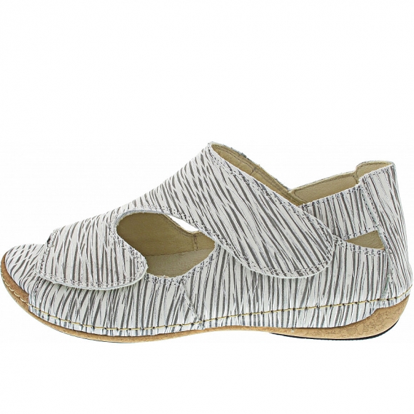 Waldläufer Heliett Sandale in Wood bianco