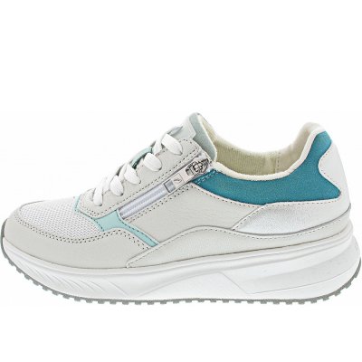 Waldläufer H-Mara sportlicher Schnürer in weiss aqua weiss