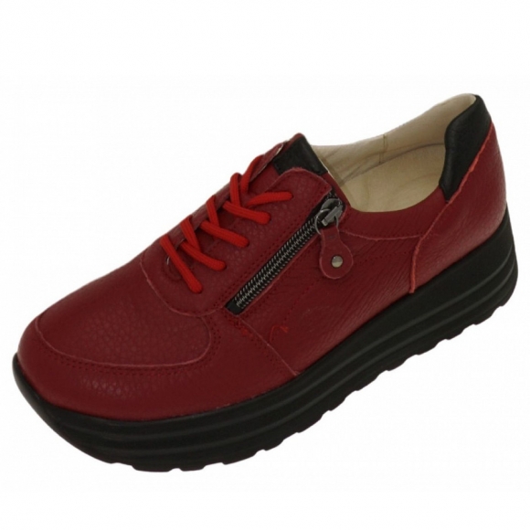 Waldläufer H Lana Hirsch rubin schwa Sneaker in rubin schwarz