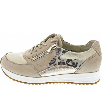 Waldläufer H-Vicky sportlicher Schnürer in beige lightgold