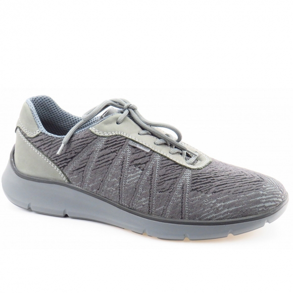 Waldläufer Haris grau/schwarz Sneaker in asphalt