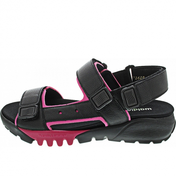 Waldläufer H-Kalmit-DA Sandale in magenta schwarz