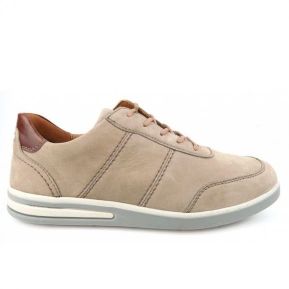 Waldläufer Klemens DENVER RIVA beige sportlicher Schnürer in BEIGE COGNAC