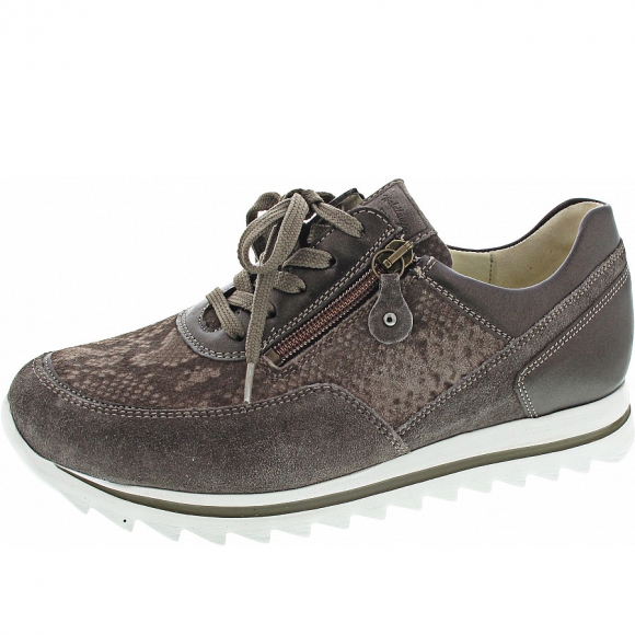 Waldläufer Haiba Sneaker low in mouse taupe LSweiss