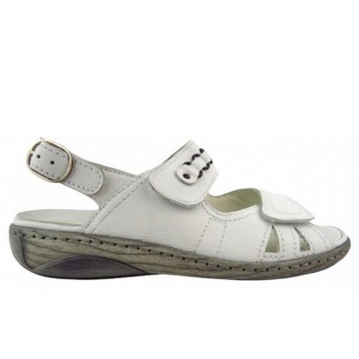 Waldläufer Garda VEGA Sandale in WEISS