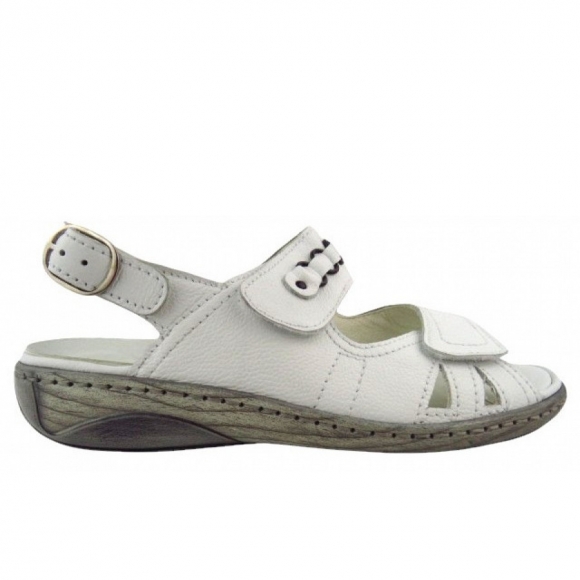 Waldläufer Garda VEGA Sandale in WEISS