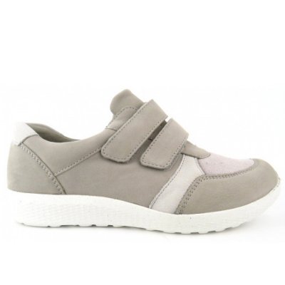 Waldläufer M-Ira stein cement Klettschuh in STEIN CEMENT