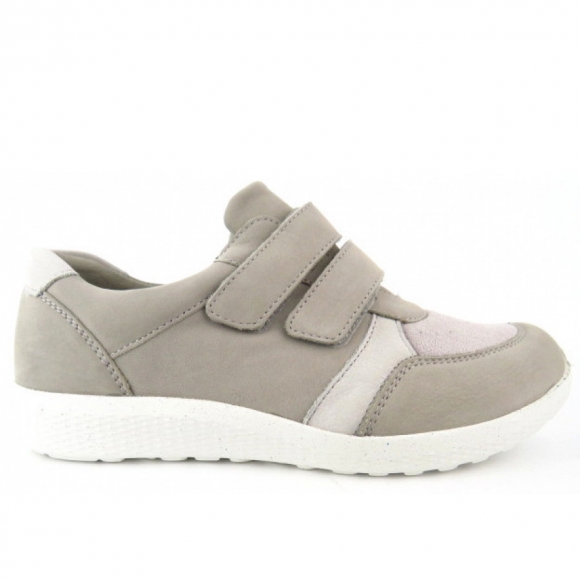 Waldläufer M-Ira stein cement Klettschuh in STEIN CEMENT