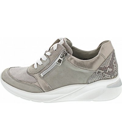 Waldläufer H-Dilara sportlicher Schnürer in stein grey beige