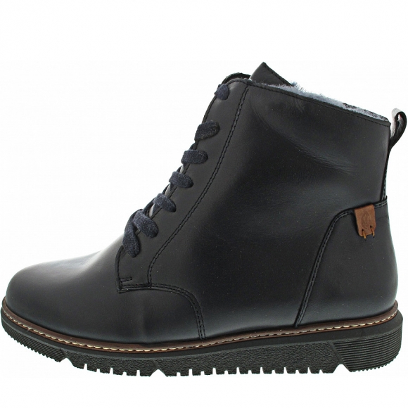 Waldläufer K-Gesa Schnürstiefelette in deepblue cognac