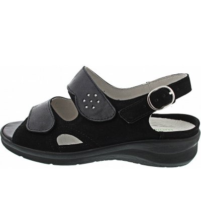 Waldläufer Sandale in schwarz silber