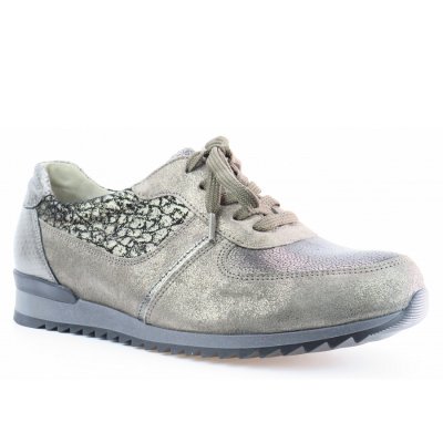 Waldläufer Glitter peltro Sneaker in peltro