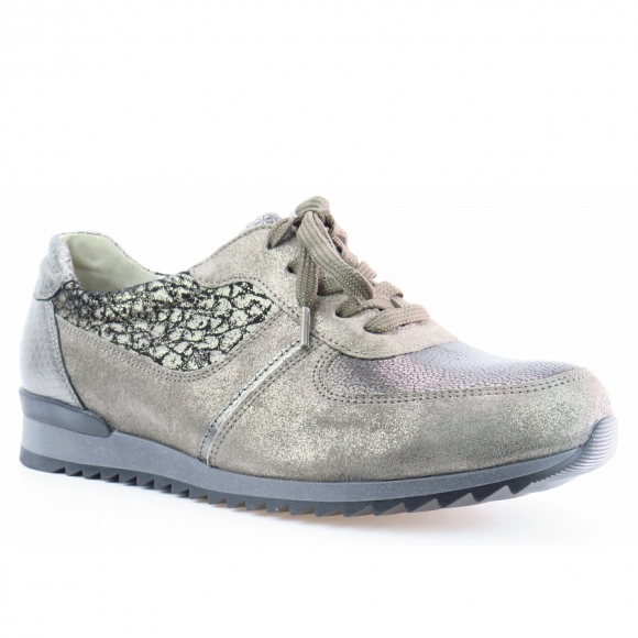 Waldläufer Glitter peltro Sneaker in peltro