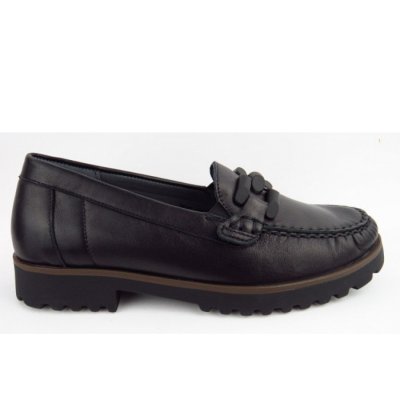 Waldläufer H-Elisa Softlamm Slipper in SCHWARZ