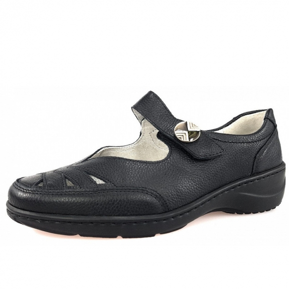 Waldläufer Kya Slipper in 001 schwarz