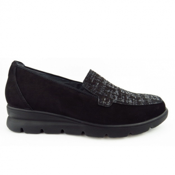 Waldläufer H-Bruni DENVER BUKLE Slipper in SCHWARZ