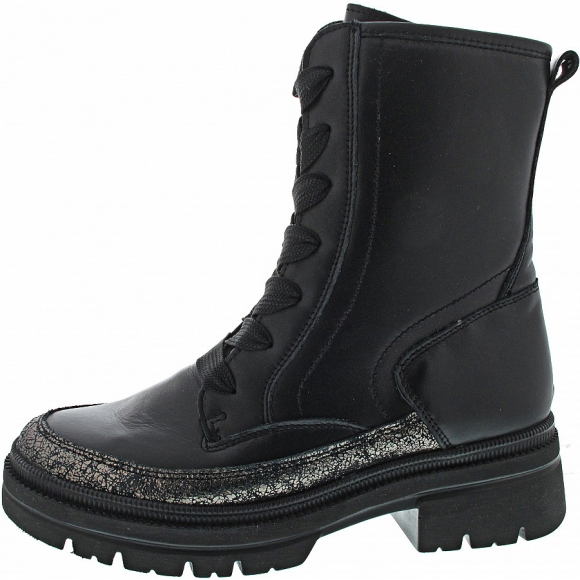 Waldläufer H-Amara Schnürstiefel in anthrazit schwarz