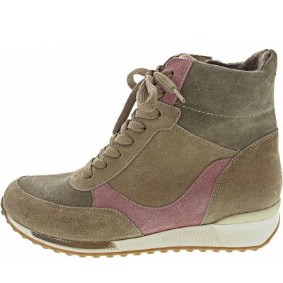 Waldläufer H-Jule Schnürstiefel in taupe birke altrosa