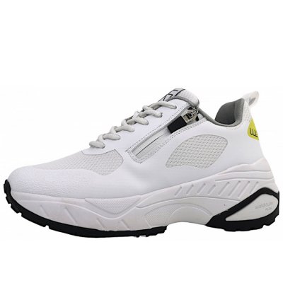 Waldläufer H/K Pepper sportlicher Schnürer in 150 white/ limoncello
