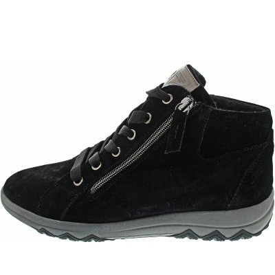 Waldläufer H-Teresa Schnürstiefel in schwarz schiefer