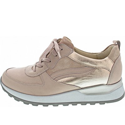 Waldläufer Hiroko sportlicher Schnürer in nude skin brownrose