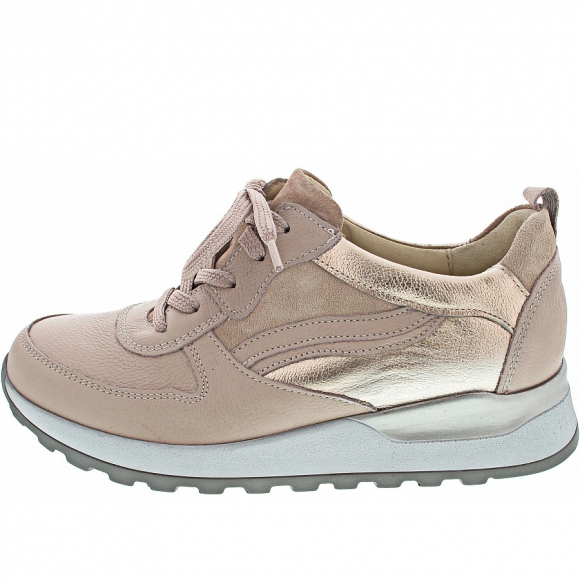 Waldläufer Hiroko sportlicher Schnürer in nude skin brownrose
