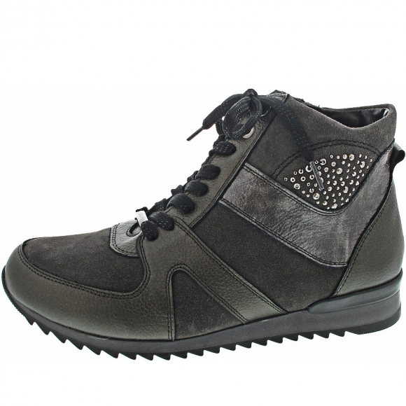 Waldläufer Hurly Schnürstiefel in schiefer asphalt
