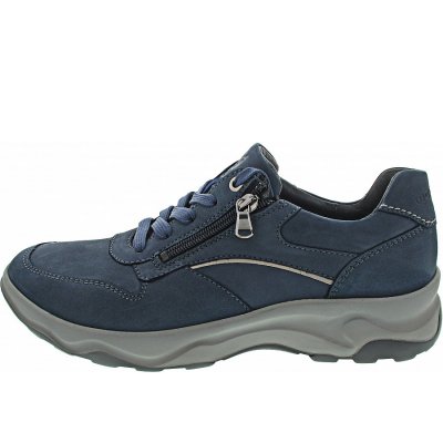 Waldläufer H-Max sportlicher Schnürer in jeans hellgrau