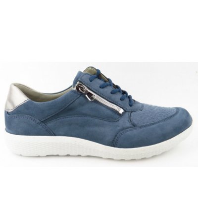 Waldläufer K-Ira denim sportlicher Schnürer in DENIM TAUPE