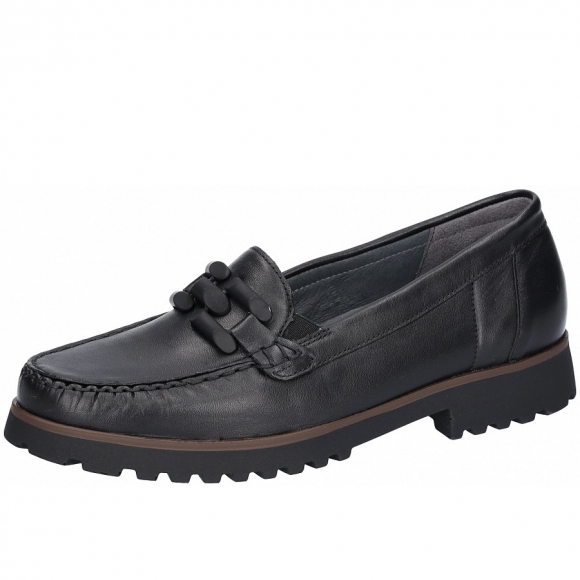 Waldläufer Elisa Weite H Slipper in schwarz