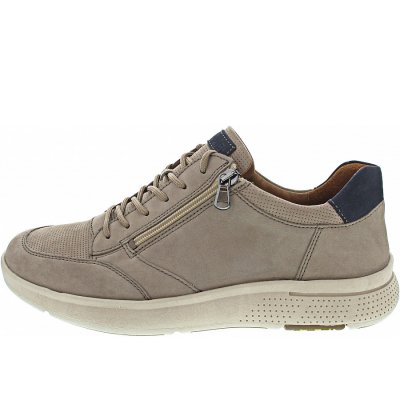 Waldläufer Heiko sportlicher Schnürer in beige marine