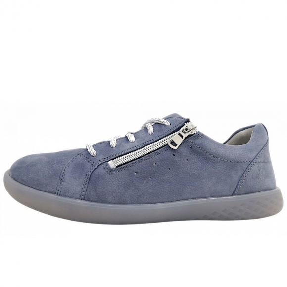 Waldläufer H-Cloé sportlicher Schnürer in jeans silber