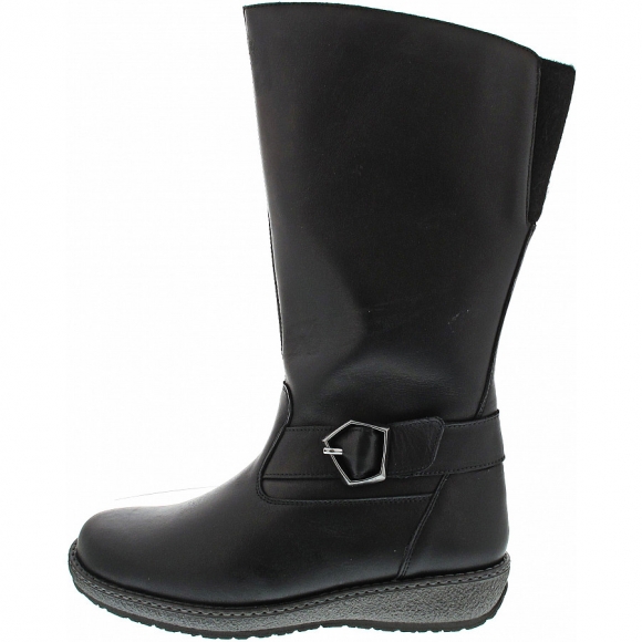 Waldläufer Hoja Langschaftstiefel in schwarz
