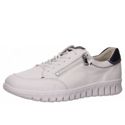 Waldläufer h-balto Schnürschuhe in weiß kombi.