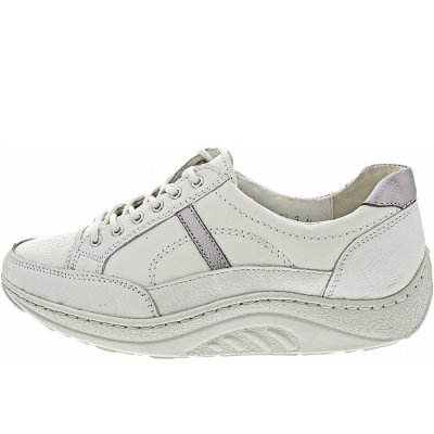 Waldläufer Helli sportlicher Schnürer in offwhite silber