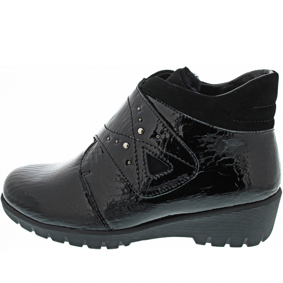 Waldläufer Kamela Klettstiefel in schwarz
