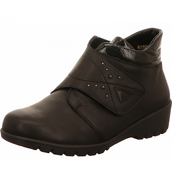 Waldläufer kamela Stiefelette in schwarz