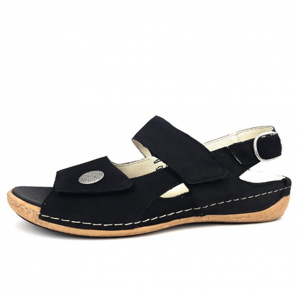 Waldläufer Heliett Sandale in 191001 Schwarz