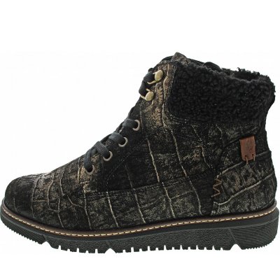 Waldläufer K-Gesa Schnürstiefel in nuba schwarz tabak Waldläufer K-Gesa Schnürstiefel in nuba schwarz tabak