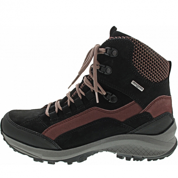 Waldläufer H-Emma Schnürstiefel in schwarz brownrose