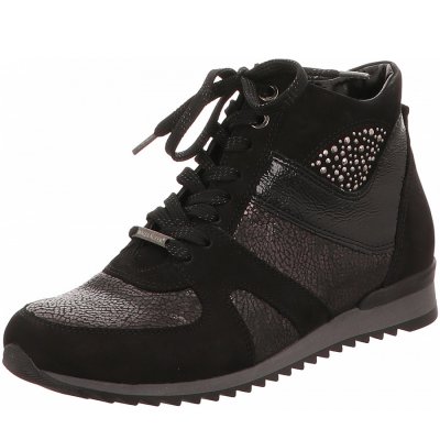 Waldläufer hurly Stiefel in schwarz kombi.