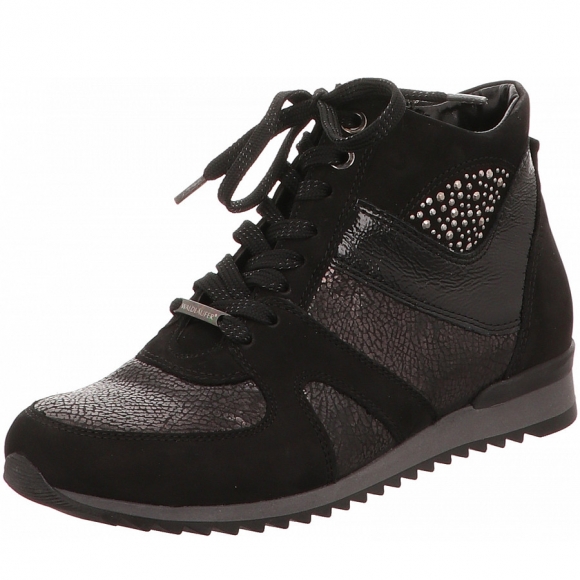 Waldläufer hurly Stiefel in schwarz kombi.