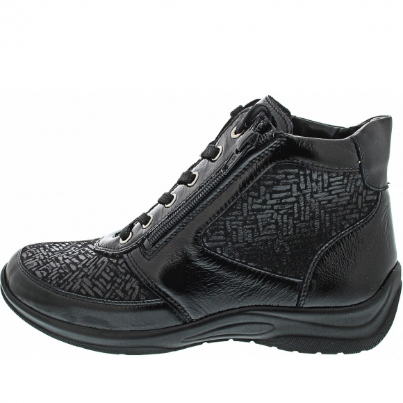 Waldläufer Hesna Schnürstiefel in schwarz