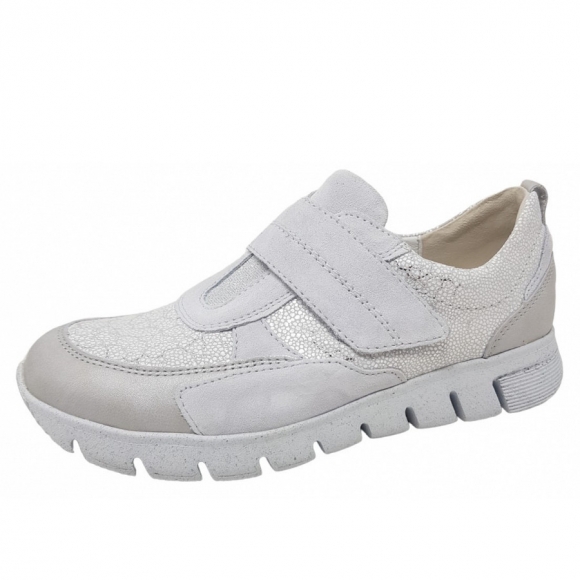 Waldläufer H- Namika Weite H Klettschuh in lt. grey weiss