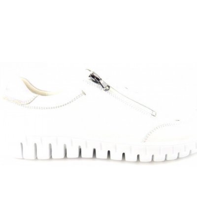 Waldläufer H-Baldo HIRSCH weiss ZIP Sneaker low in WEISS HELLGRAU