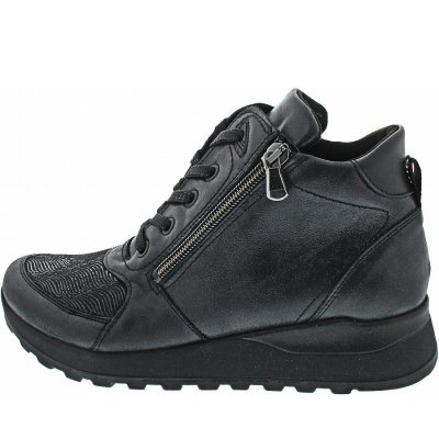Waldläufer Hiroko Schnürstiefel in schwarz