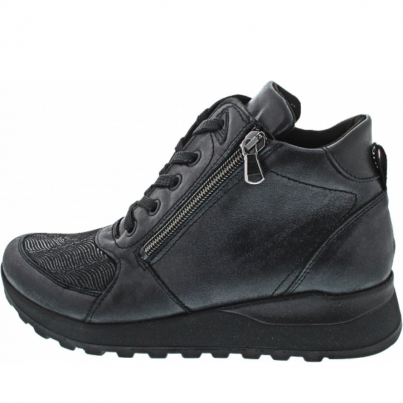 Waldläufer Hiroko Schnürstiefel in schwarz