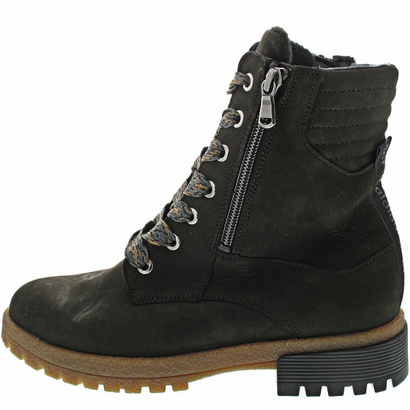 Waldläufer H-Bonny Schnürstiefel in schiefer-LS honig/sw